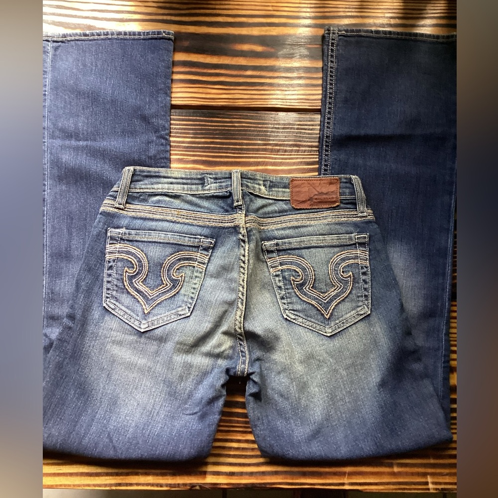 Big Star Blue Boot Cut Hazel Curvy Fit Size 27/R